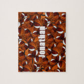 Maroon Weiße Basketball Jungs Mädchen Mannschaftsf Puzzle (Vertikal)