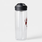 Maroon Weiße Jungs Mannschaft Farben Volleyball Trinkflasche (Vorderseite)