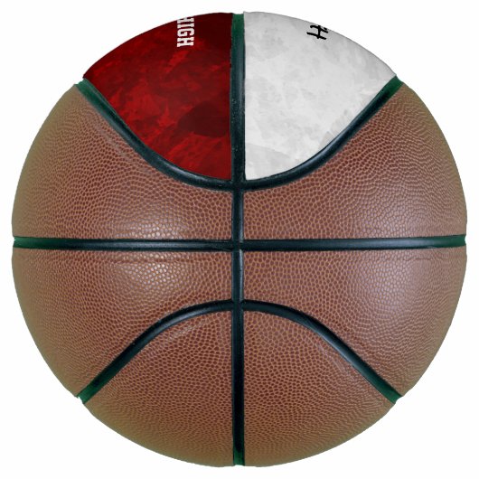 Maroon-Weiße Mannschaft färbt Mädchen zum Gedenken Basketball (Rechts)
