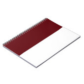 Maroon & White CUSTOM Notizblock (Linke Seite)