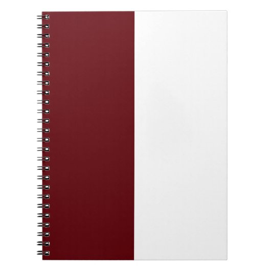 Maroon & White CUSTOM Notizblock (Vorderseite)