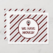 Maroon, wir haben gestreift bewegtes Foto (Vorne/Hinten)