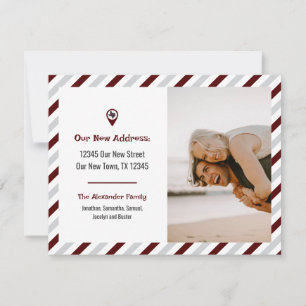 Maroon, wir haben gestreift bewegtes Foto