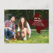 Maroon, wir haben uns bewegt - gepunktete Texas be Postkarte (Vorderseite)