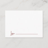 Maroon Words of Wisdom Math Graduation Advise Begleitkarte (Rückseite)