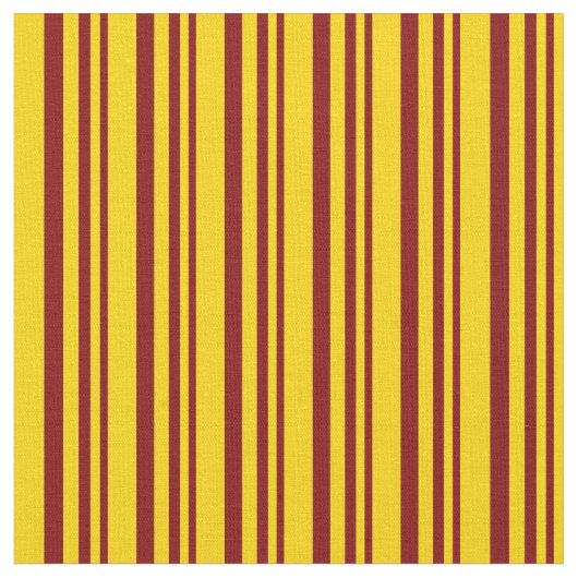 Maroon & Yellow Lines Stoff (Nahaufnahme)
