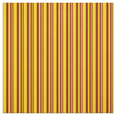 Maroon & Yellow Lines Stoff (Muster)