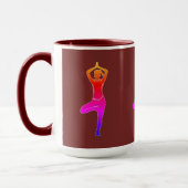 Maroon Yoga Tasse (Links)