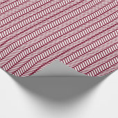 Maroon Zickzack Ordner Geschenkpapier (Ecke)