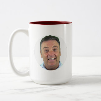 MAROON Zweifarbiges Fototasse - Runde Rahmen Benut Zweifarbige Tasse