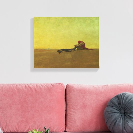 Marooned by Howard Pyle Leinwanddruck (Insitu (Wohnzimmer))