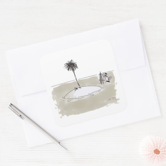 Marooned Painter Aufkleber (Umschlag)