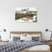 Marooned Ship Watercolor Leinwand (Insitu (Schlafzimmer))