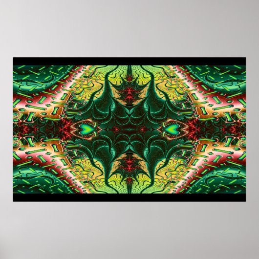 Marooned Symetric 3D Fraktal Poster (Vorne)