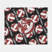 Marowhite I Liebe Volleyballmärchen Fleecedecke (Vorderseite (Horizontal))