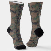 MarPat Camouflage Militärisches Muster Socken (Gewinkelt)