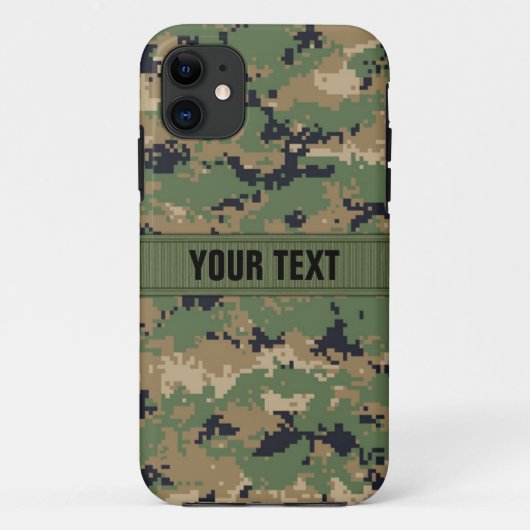 MarPat Digital WaldCamouflage #2 personalisiert Case-Mate iPhone Hülle (Rückseite)