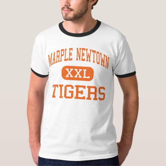 Marple Newtown - Tiger - hoch - Newtown-Quadrat T-Shirt (Vorderseite)