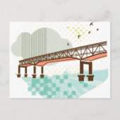 Marquam Bridge Portland Postcard Postkarte (Vorderseite)