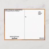 Marque-Brief für einen Liverpool-Skipper Postkarte (Rückseite)