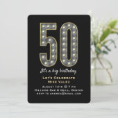 Marquee 50 Jahre Einladung zum Geburtstag (Stehend Vorderseite)