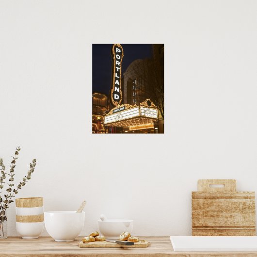 Marquee des Auditoriums Arlene Schnitzer Poster (Küche)