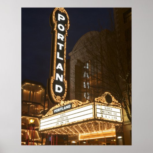 Marquee des Auditoriums Arlene Schnitzer Poster (Vorne)