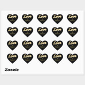 Marquee Lights Liebe ist Sweet Sticker Black (Blatt)