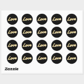 Marquee Lights Liebe Sticker - schwarz (Blatt)