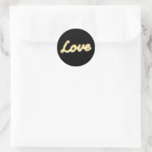 Marquee Lights Liebe Sticker - schwarz (Tasche)