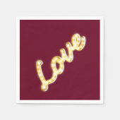 Marquee Lights Napkin - Marsala Serviette (Vorderseite)