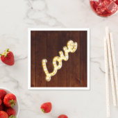 Marquee Lights Serviette - Scheunenbrett (Beispiel)