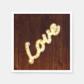 Marquee Lights Serviette - Scheunenbrett (Vorderseite)