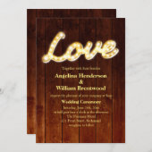 Marquee Lights Wedding Invite - Barrett Einladung (Vorne/Hinten)