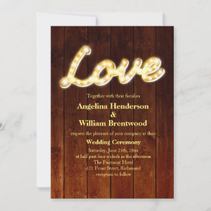 Marquee Lights Wedding Invite - Barrett Einladung