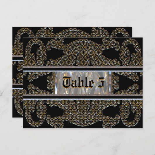 Marquee Number Card Postkarte (Vorne/Hinten)