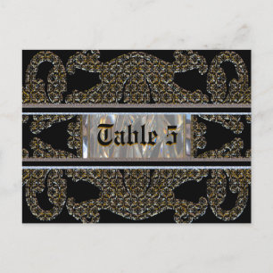 Marquee Number Card Postkarte