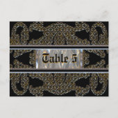 Marquee Number Card Postkarte (Vorderseite)