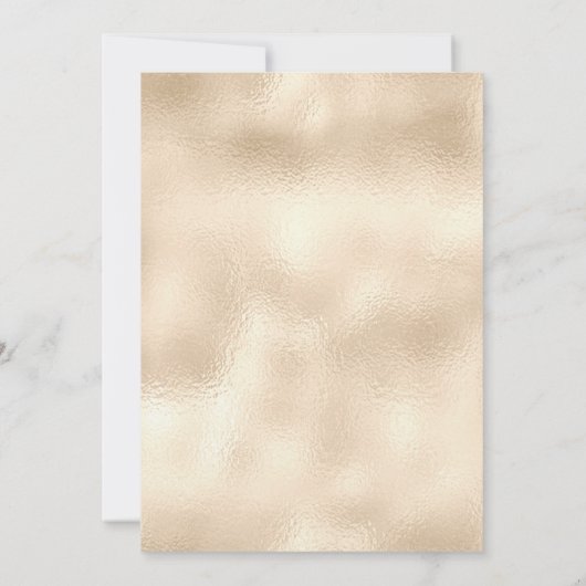 Marquee Sign auf Gold Game Night Party Einladung (Rückseite)