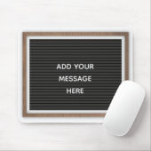 Marquee Sign Custom Message Mousepad (Mit Mouse)