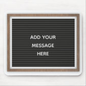 Marquee Sign Custom Message Mousepad (Vorne)