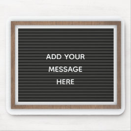 Marquee Sign Custom Message Mousepad