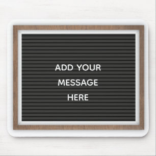 Marquee Sign Custom Message Mousepad