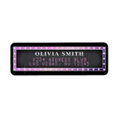 Marquee Sign Pink & Black (Vorne)