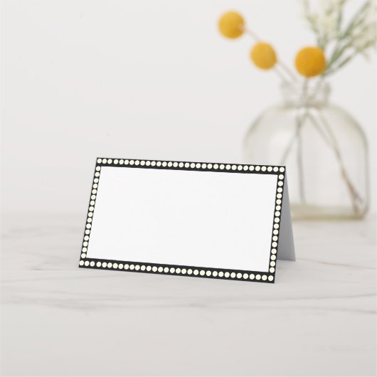 Marquee Style Table Cards Platzkarte (Vorderseite)