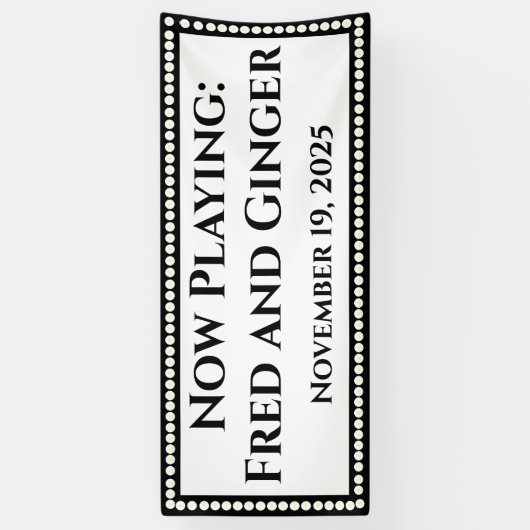 Marquee Wedding Banner (Vertikal)