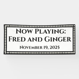 Marquee Wedding Banner