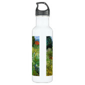Marquerite Gachet im Garten, Vincent van Gogh. Edelstahlflasche (Rückseite)
