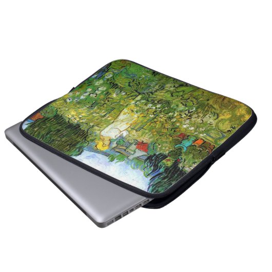 Marquerite Gachet im Garten, Vincent van Gogh. Laptopschutzhülle (Vorne Knopf)