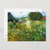 Marquerite Gachet im Garten, Vincent van Gogh. Postkarte (Vorne/Hinten)